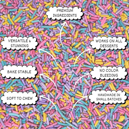 Confect Rainbow Sprinkles for Decoration 14