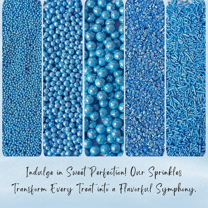 Confect Sprinkles for Cakes & Cupcakes Decoration | USP-9(Bright Blue)