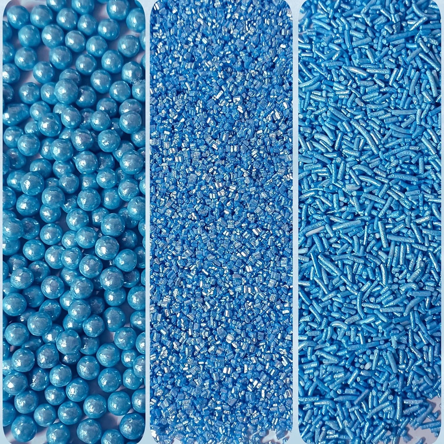 Confect Sprinkles for Cakes & Cupcakes Decoration | USP-9(Bright Blue)
