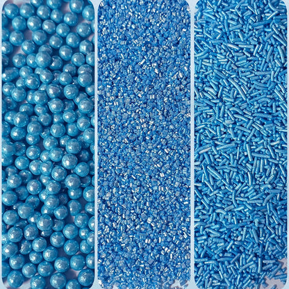 Confect Sprinkles for Cakes & Cupcakes Decoration | USP-9(Bright Blue)