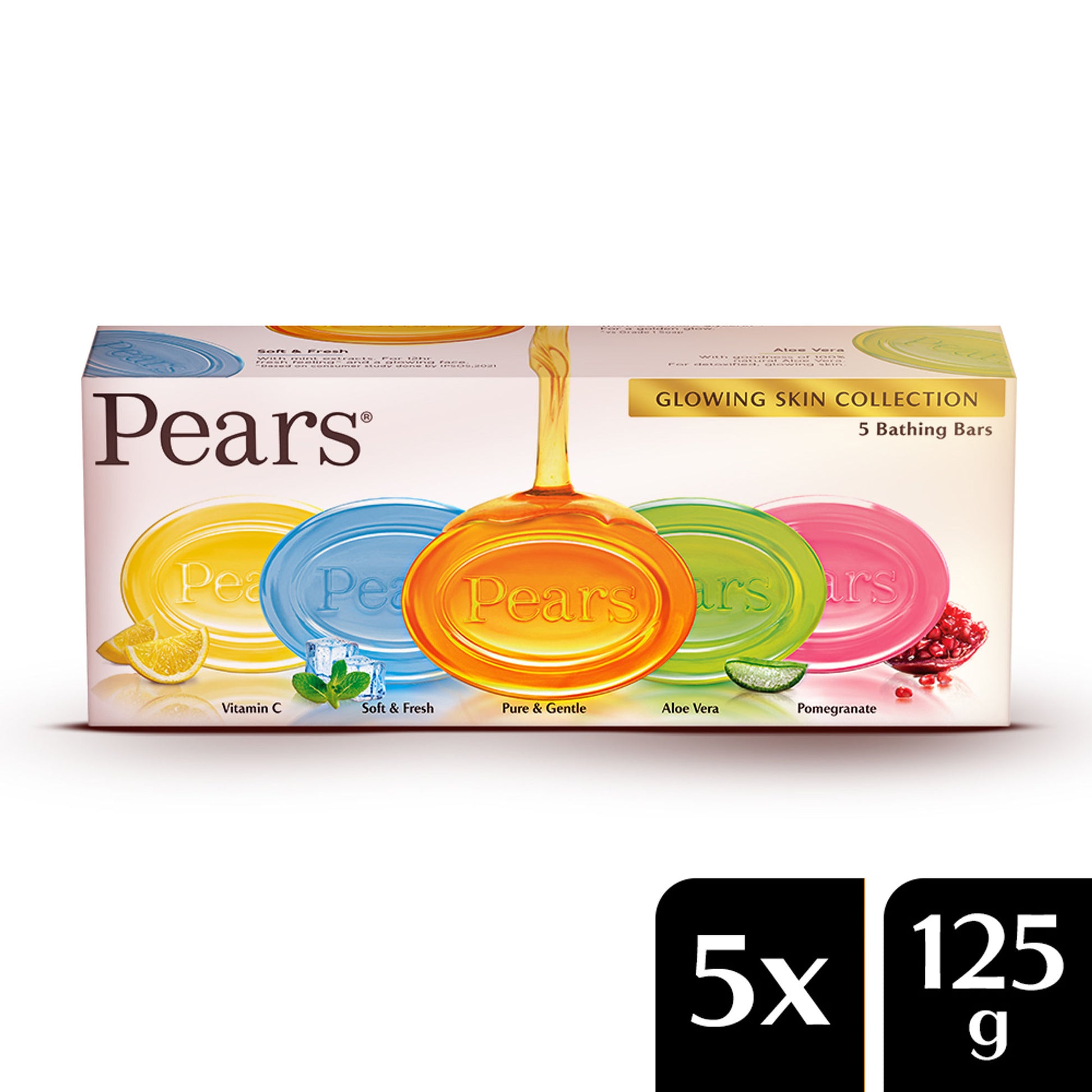 Pears Glowing Skin Collection Variety 5 Bathing Bars