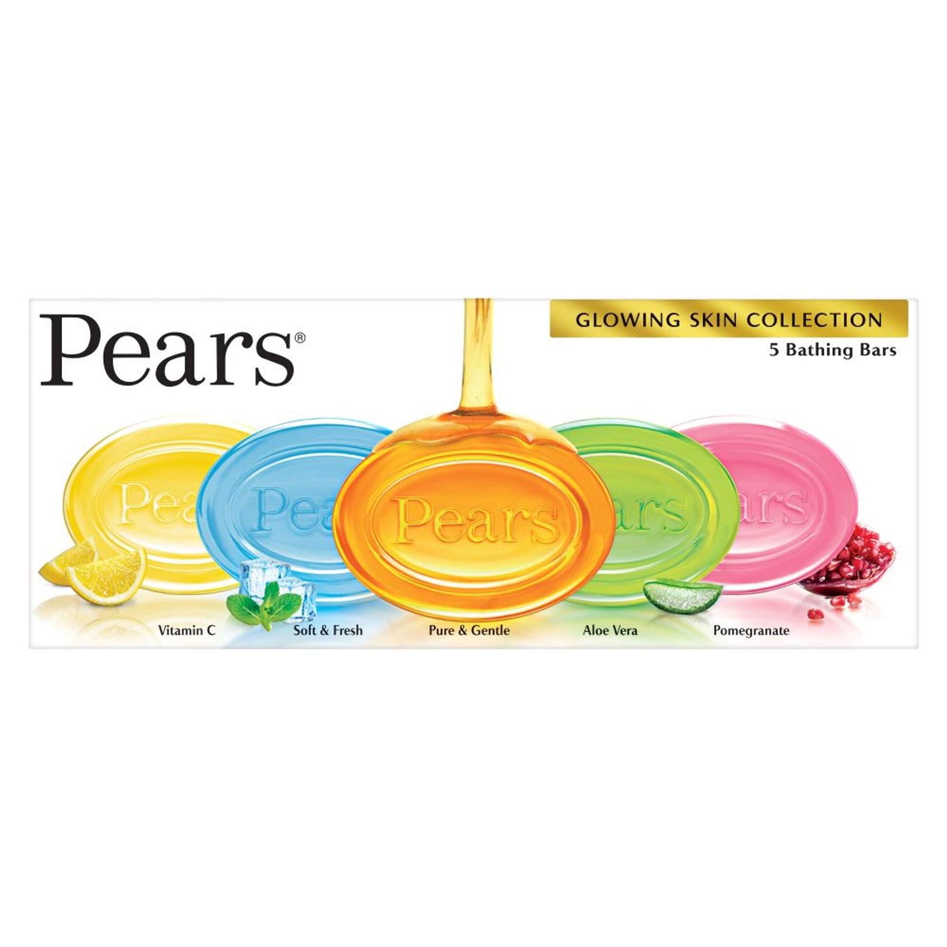Pears Glowing Skin Collection Variety 5 Bathing Bars