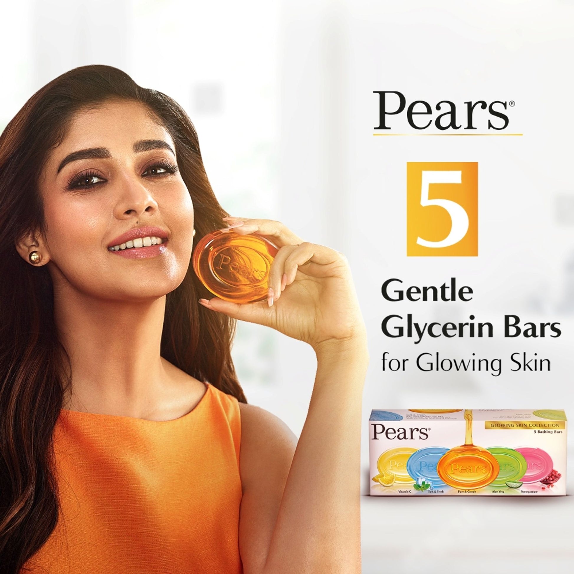 Pears Glowing Skin Collection Variety 5 Bathing Bars