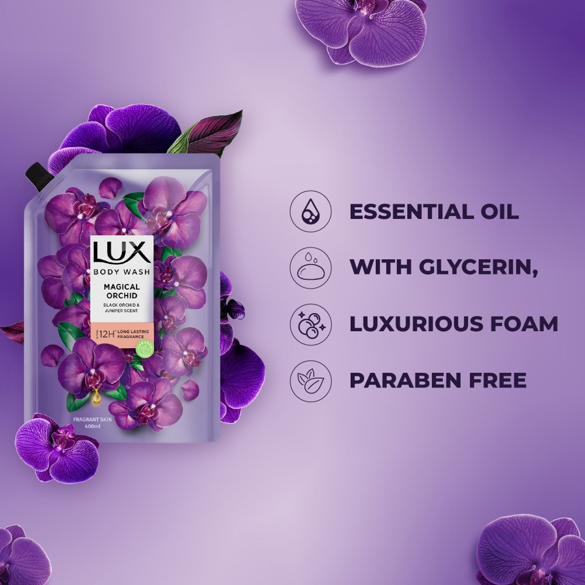 Lux Body Wash With 12 Hours Lasting Fragrance