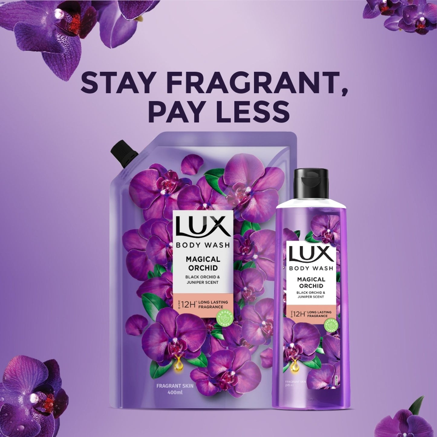 Lux Body Wash With 12 Hours Lasting Fragrance