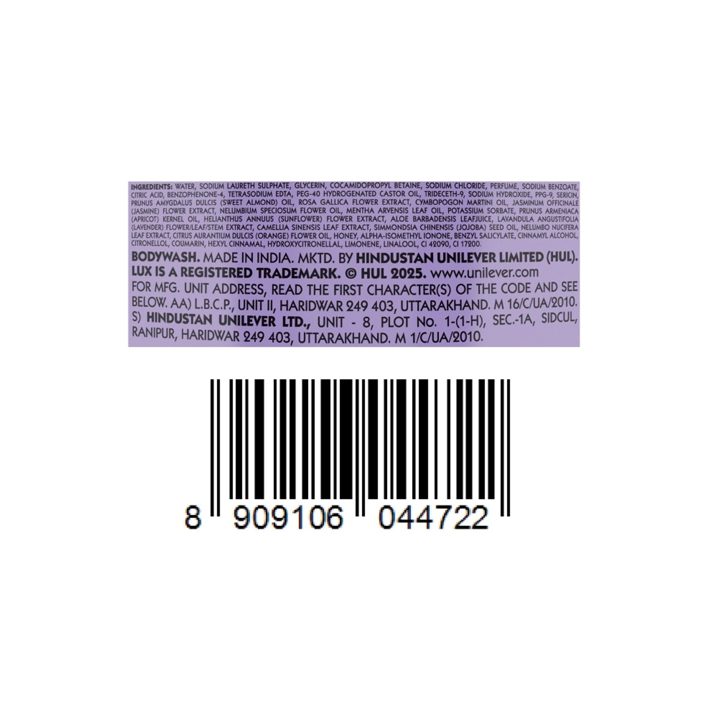 Lux Frag Refill Body Wash