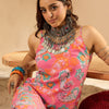 Dhiyona IE Printed Sleeveless Pure Cotton Tunic With Trouser