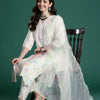 Dhiyona IE Floral Embroidered Thread Work Kurta with Trousers & With Dupatta