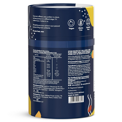 Man Matters Nourish Hair Gummies - Orange Flavour With Multivitamin, Zinc & Biotin