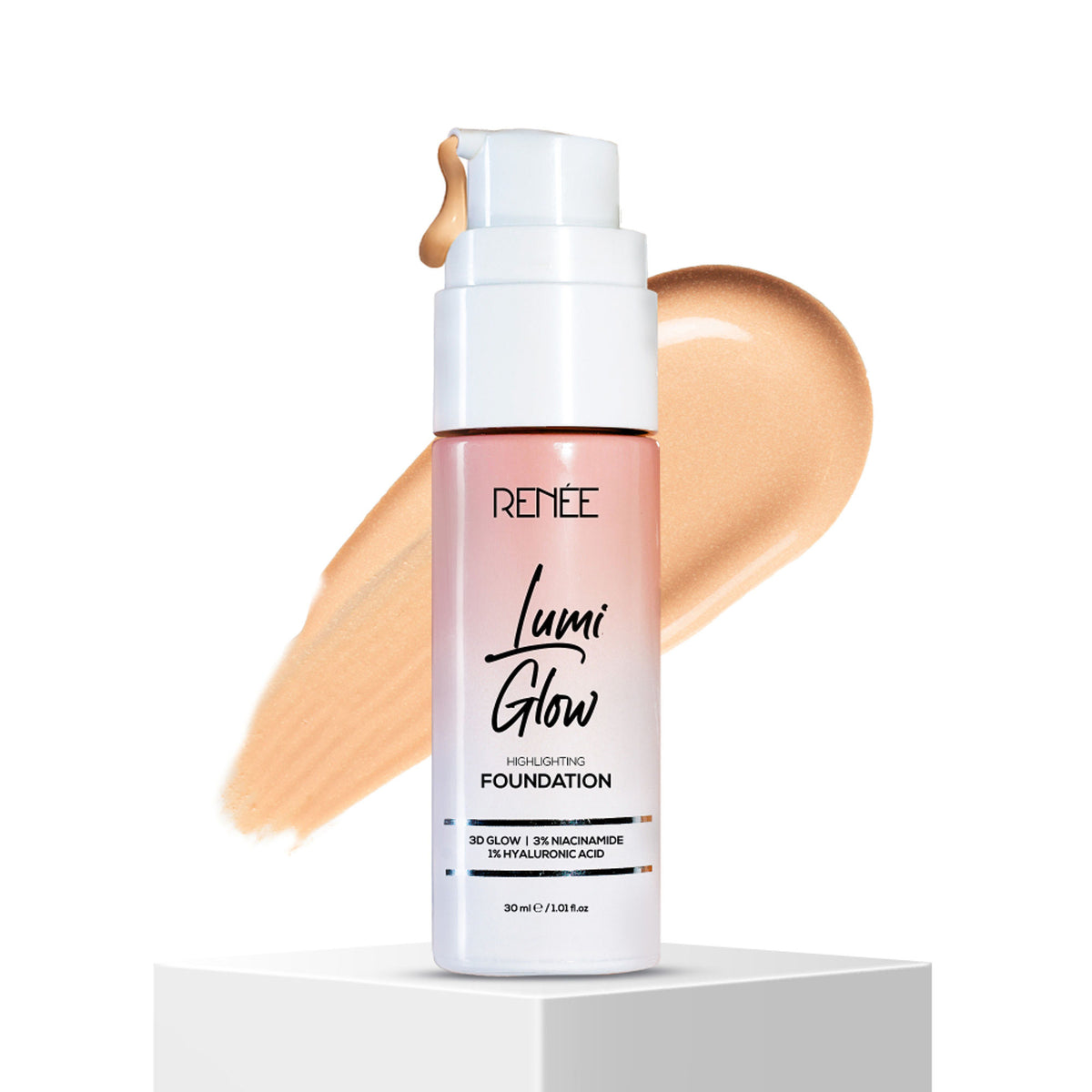 Renee Cosmetics Lumi Glow Highlighting Liquid Foundation - 02 Glazed Bronze