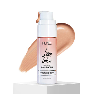 Renee Cosmetics Lumi Glow Highlighting Liquid Foundation - 03 Radiant Beige