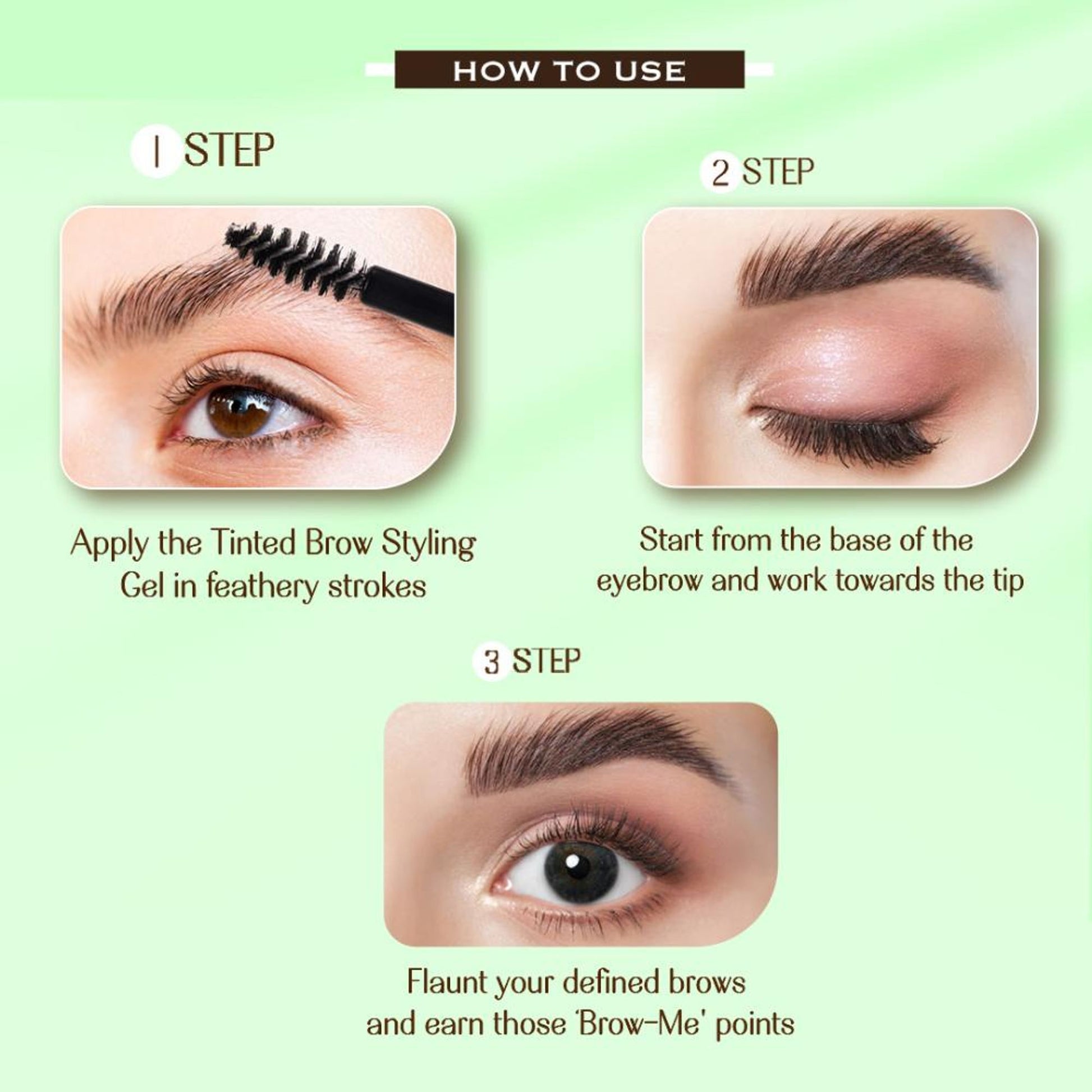 LoveChild Masaba Brow Me Points Styling Gel - Brown Brew