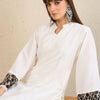 Indyancart IE Mandarin Collar Straight Tunic With Trousers