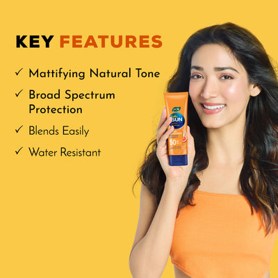Joy Tinted Sunscreen SPF 50 PA+++ for Oily Skin with Niacinamide, No White Cast, Even Tone