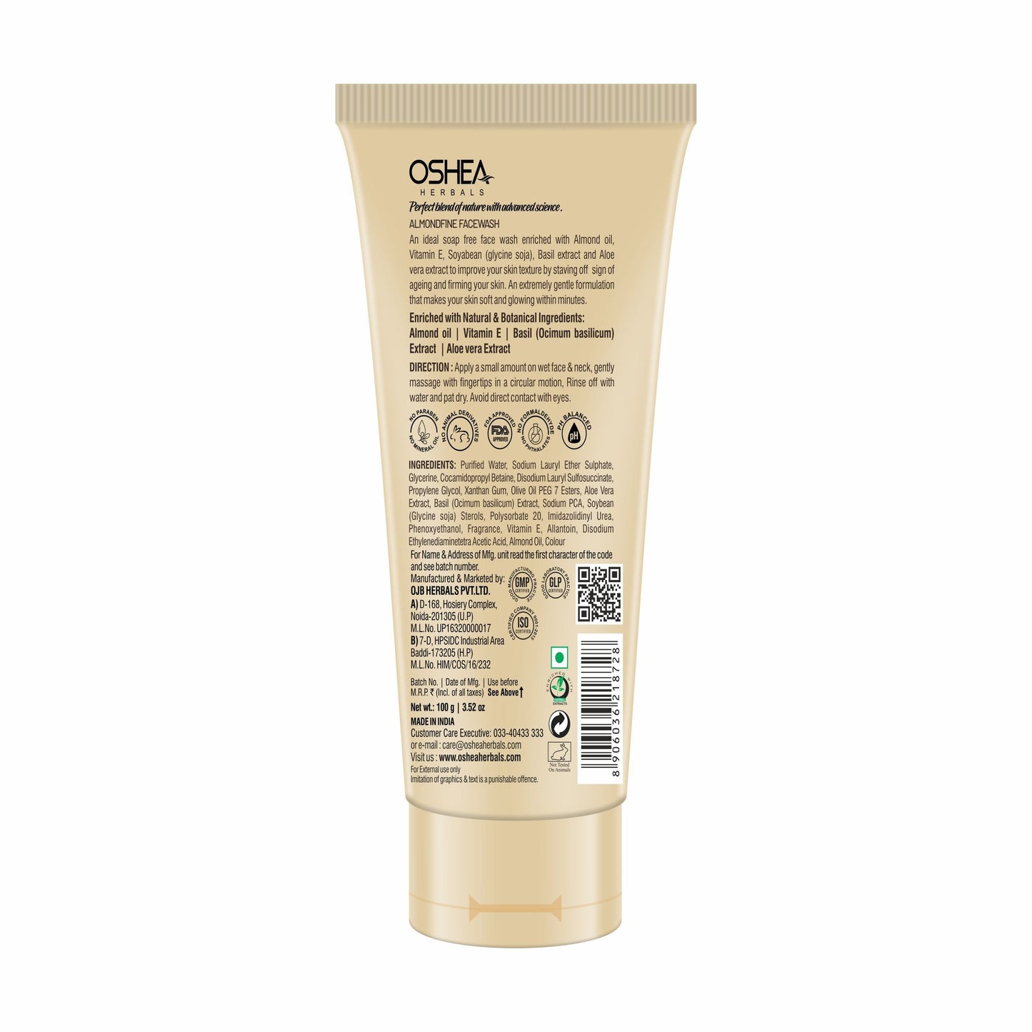 Oshea Herbals Almondfine Anti Agening Face Wash