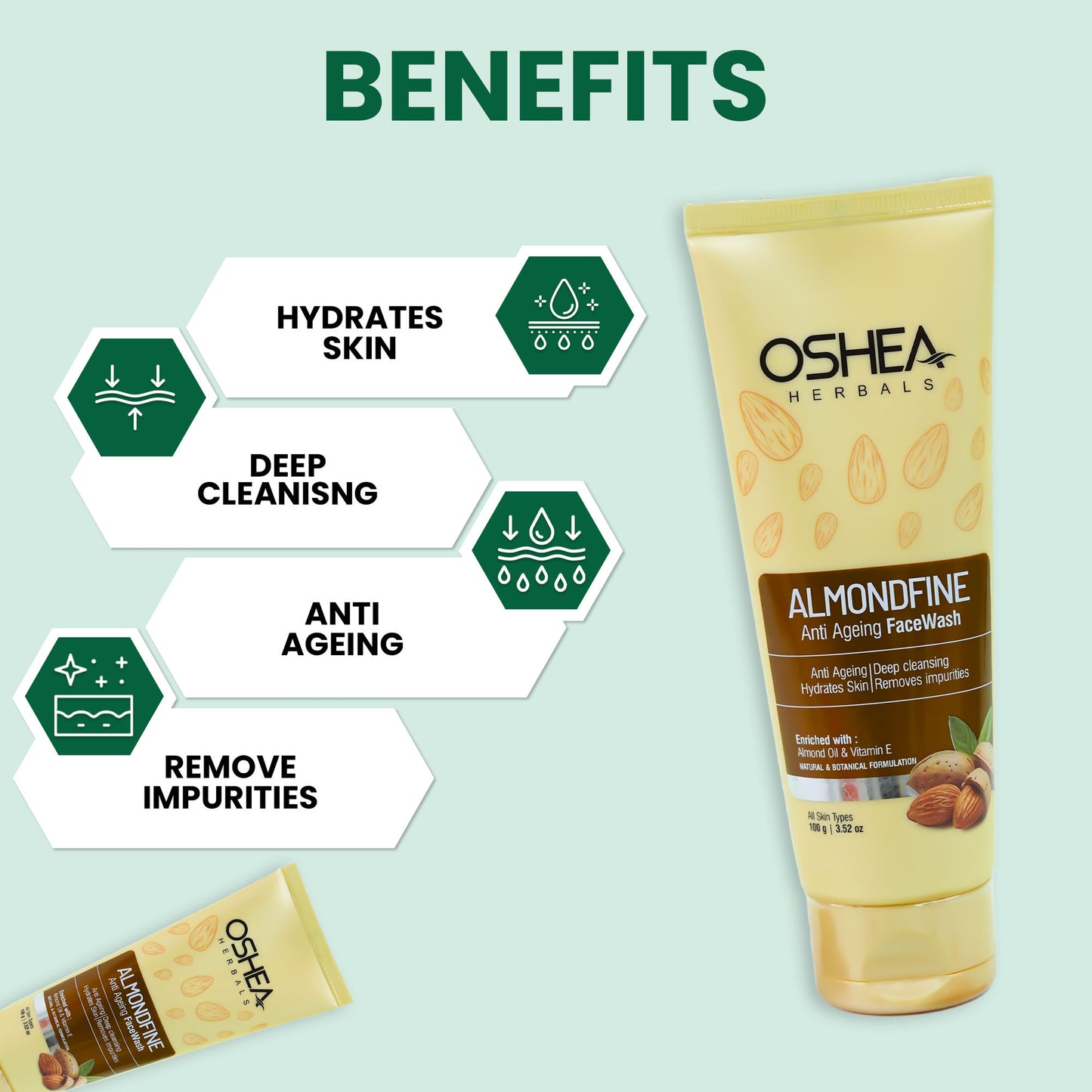 Oshea Herbals Almondfine Anti Agening Face Wash