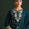 Indyancart IE Women Floral Embroidered Regular Thread Work Kurta with Trousers & With Dupatta