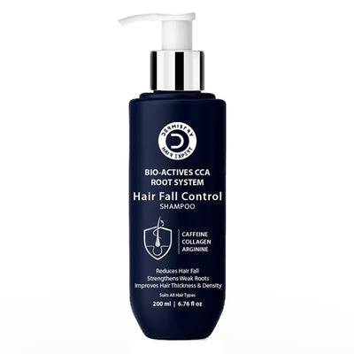 Dermistry Anti Hair Fall Shampoo Caffeine Collagen for Root Strengthening Breakage Thinning Control