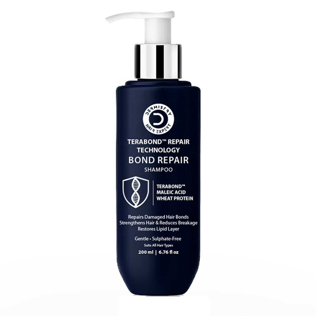 Dermistry Sulphate Free Bond Repair Shampoo TeraBond Maleic Acid Protein for Dry Dull Damaged Hair