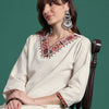 Dhiyona IE Ethnic Motifs Embroidered Kurta with Palazzos