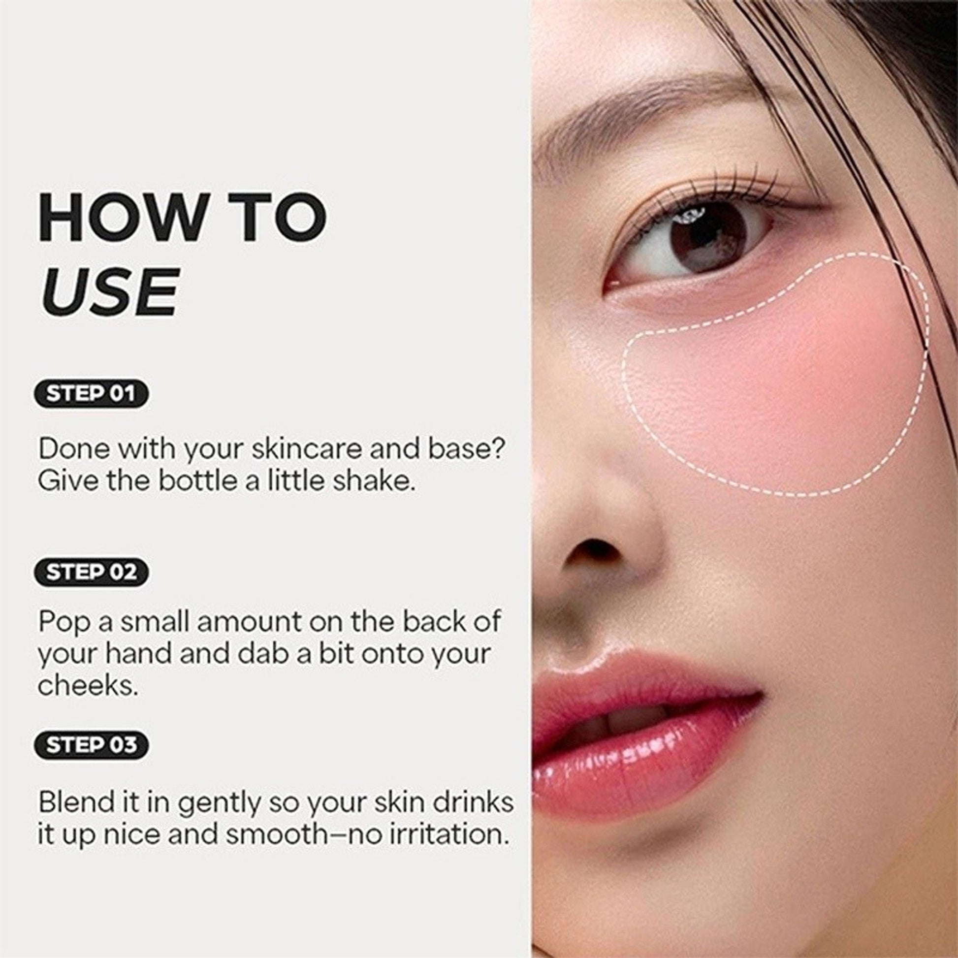 House of Hur Moist Ampoule Blusher Hydrating Liquid Blush with Natural Finish - Lavender Flush