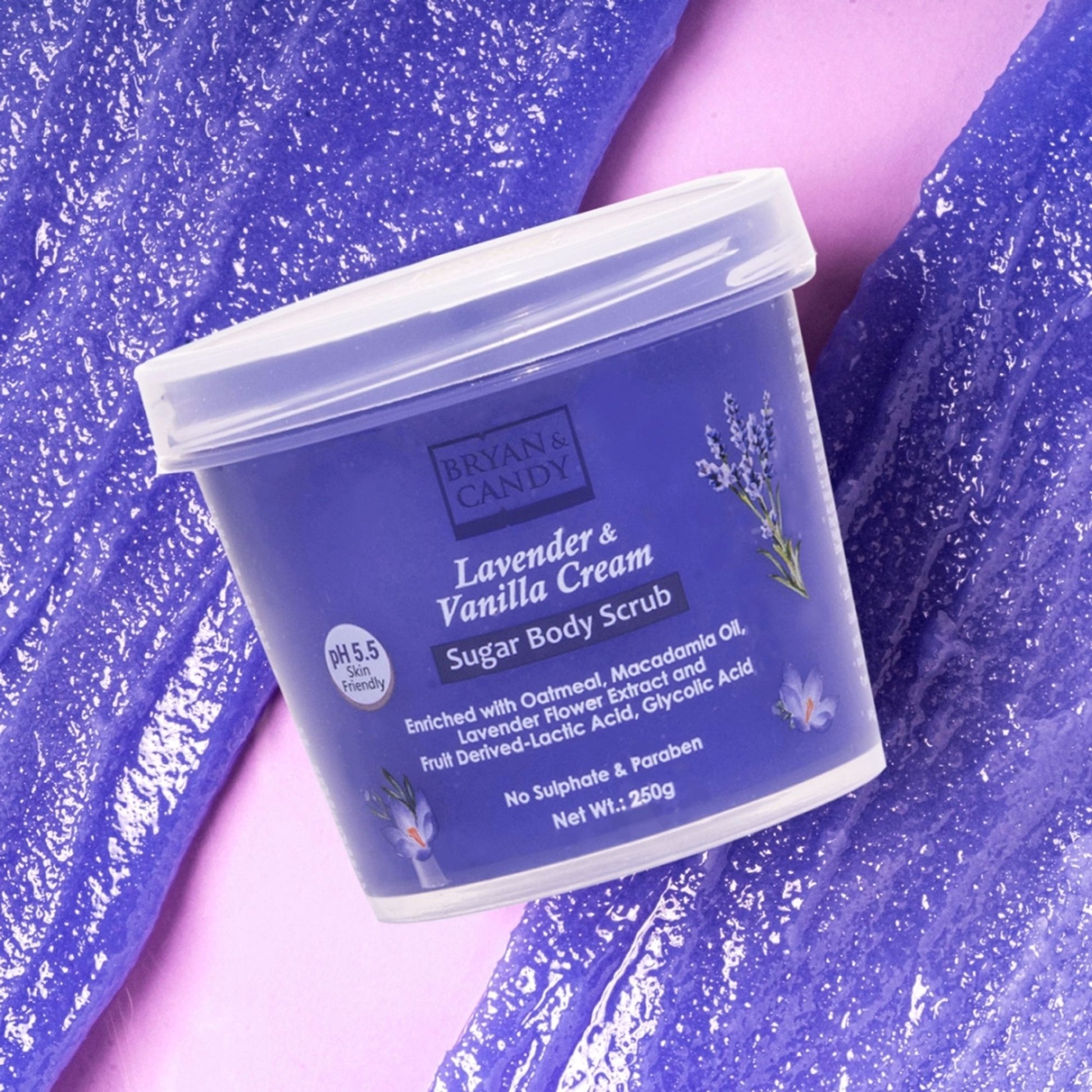 BRYAN & CANDY Lavender & Vanilla Cream Sugar Body Scrub
