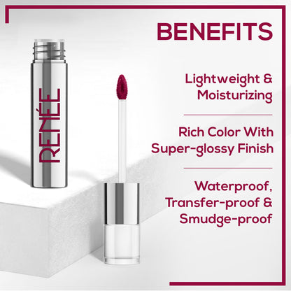 Renee Cosmetics Gloss Stay Transfer Proof Glossy Liquid Lip Color - Sophie