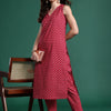 Dhiyona IE Floral Printed Regular Pure Cotton Kurta with Trousers
