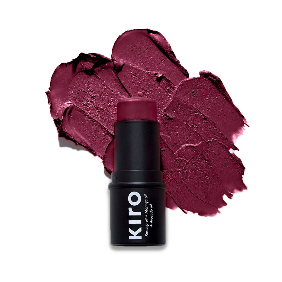 KIRO Wonder Wand Multi Stick in Crushed Berry with a sleek, portable design and vibrant berry shade for versatile makeup looks.