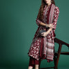 Dhiyona IE Floral Printed Pure Cotton Kurta With Trousers & Dupatta