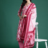 Dhiyona IE Printed Empire Mirror Work Pure Cotton Kurta With Trousers & Dupatta
