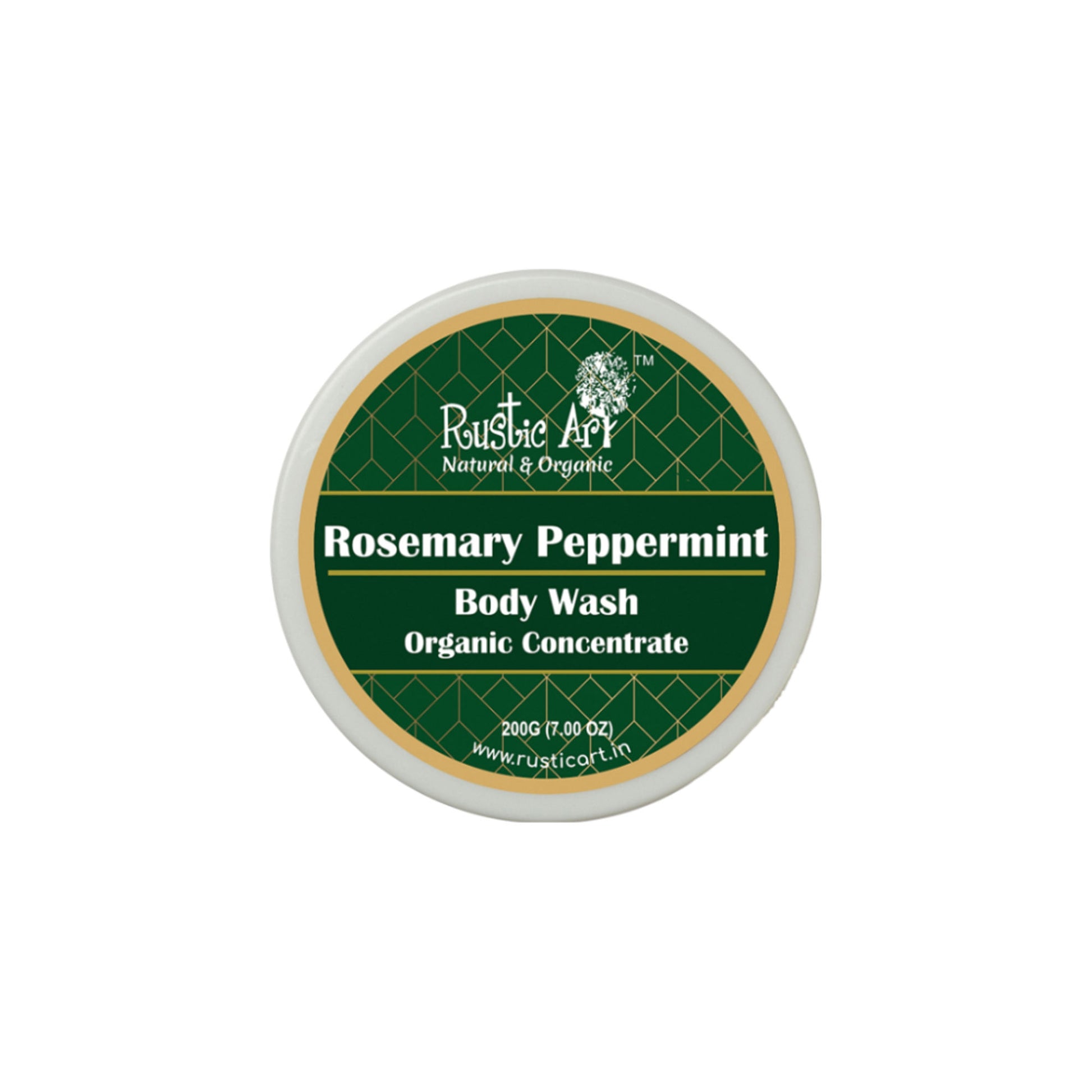 Rustic Art Organic Rosemary Peppermint Body Wash Concentrate