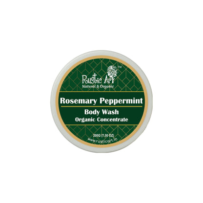 Rustic Art Organic Rosemary Peppermint Body Wash Concentrate
