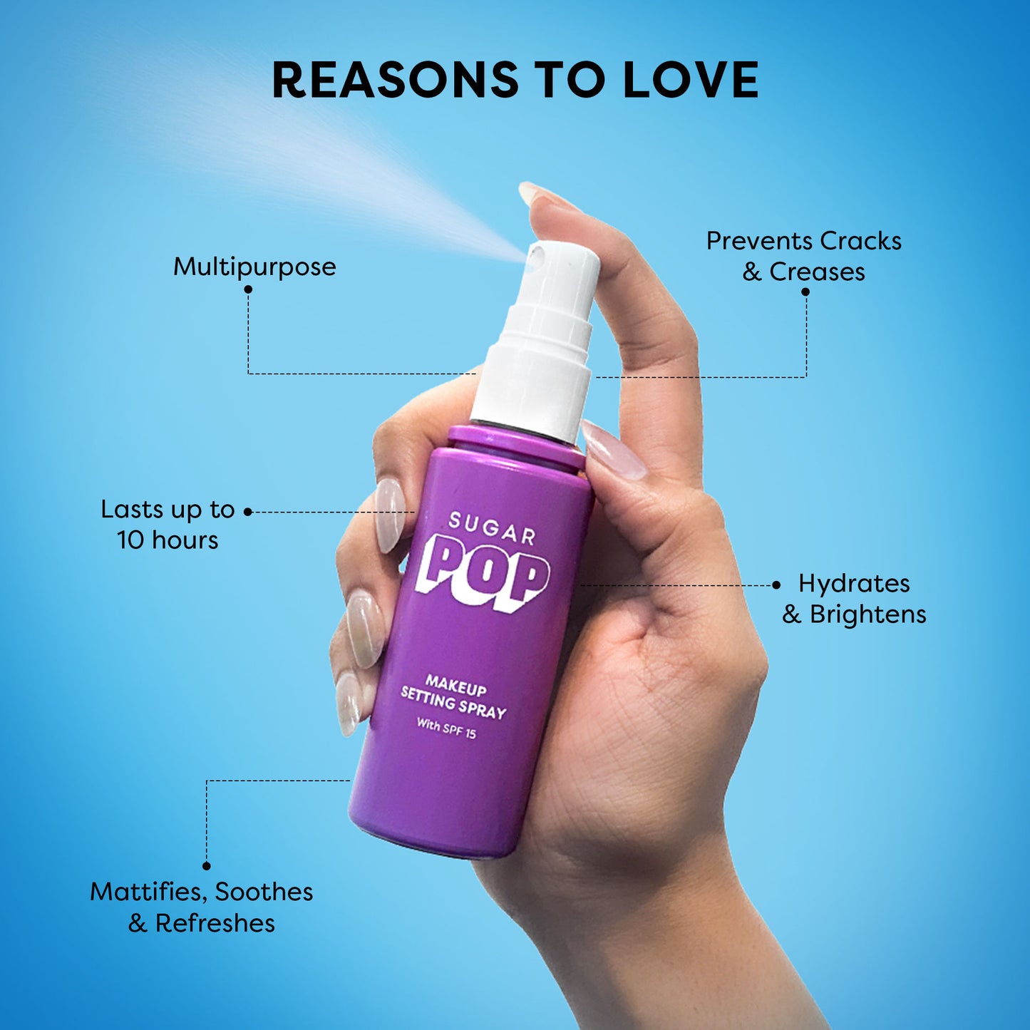 SUGAR POP Makeup Setting Spray With SPF 15