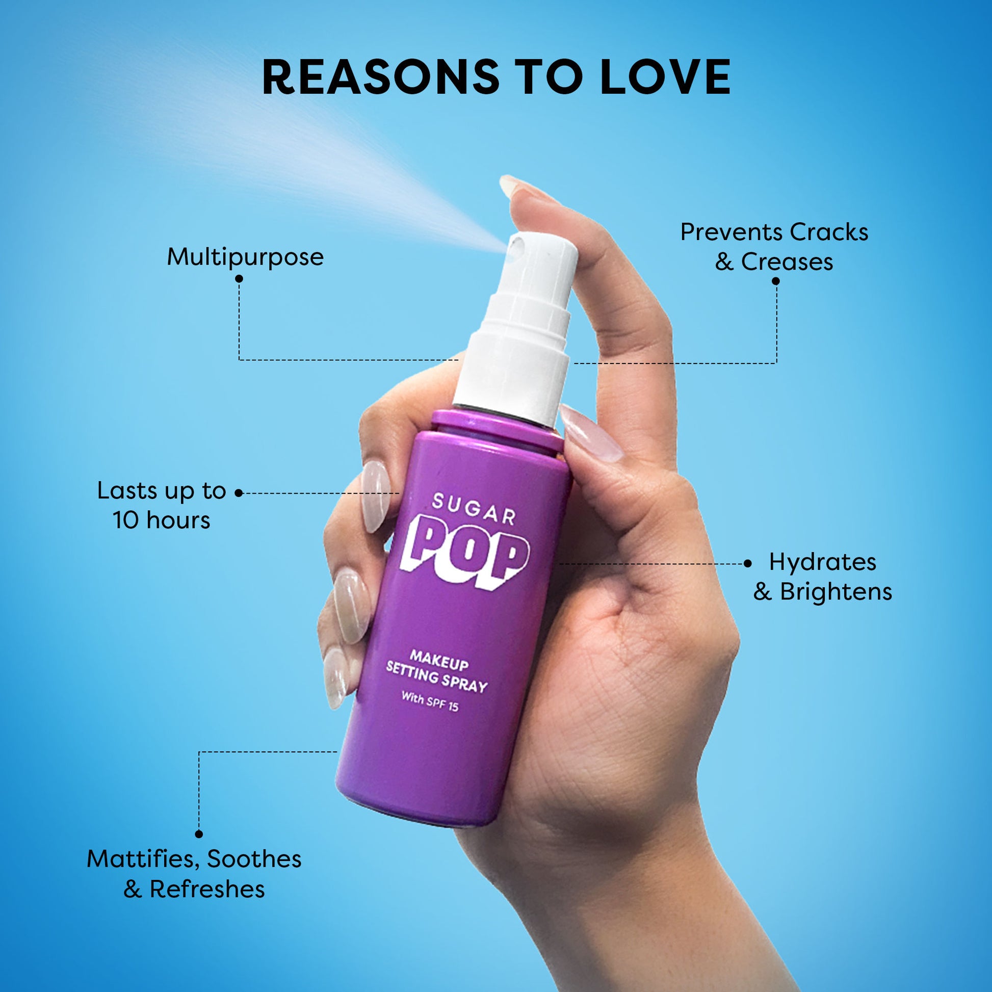 SUGAR POP Makeup Setting Spray With SPF 15