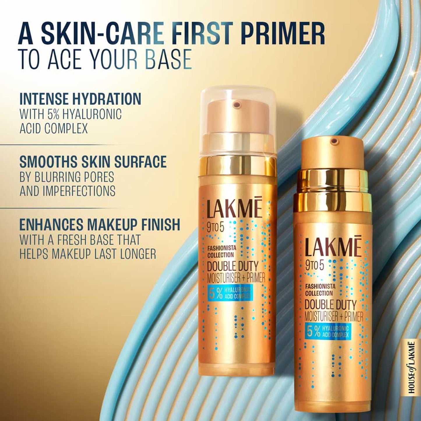 Lakme 9to5 Double Duty 2-in-1 Moisturiser + Primer With Hyaluronic Acid
