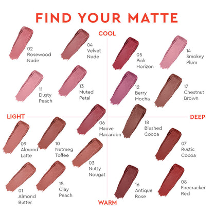 KIRO Slickstick Luxe Matte Lipstick - Chestnut Brown