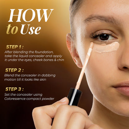 Coloressence Time To Prime - Full Covereage Liquid Concealer - Cream