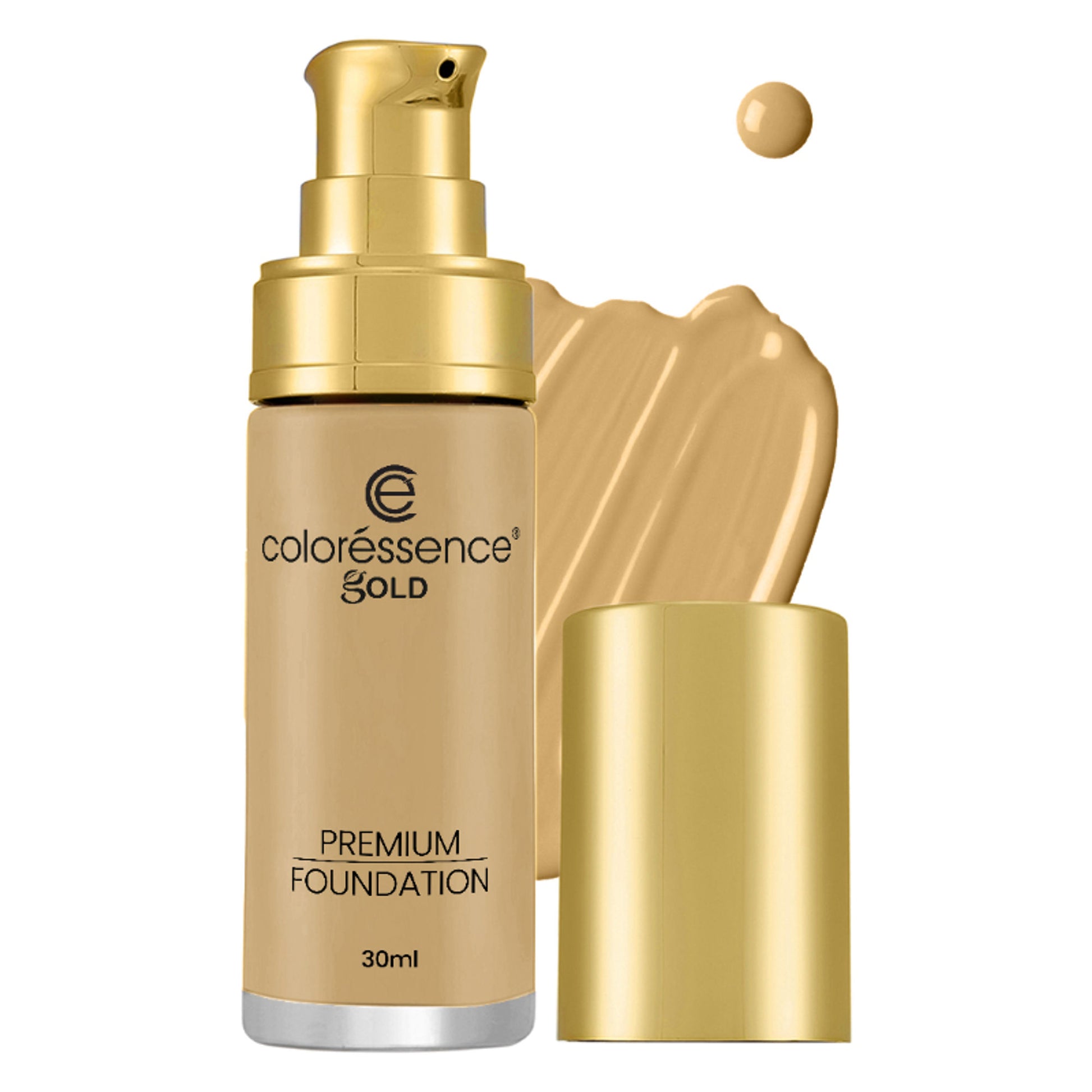 Coloressence True Tone Premium Liquid Silicone Foundation Full Coverage Matte Finish - Creme