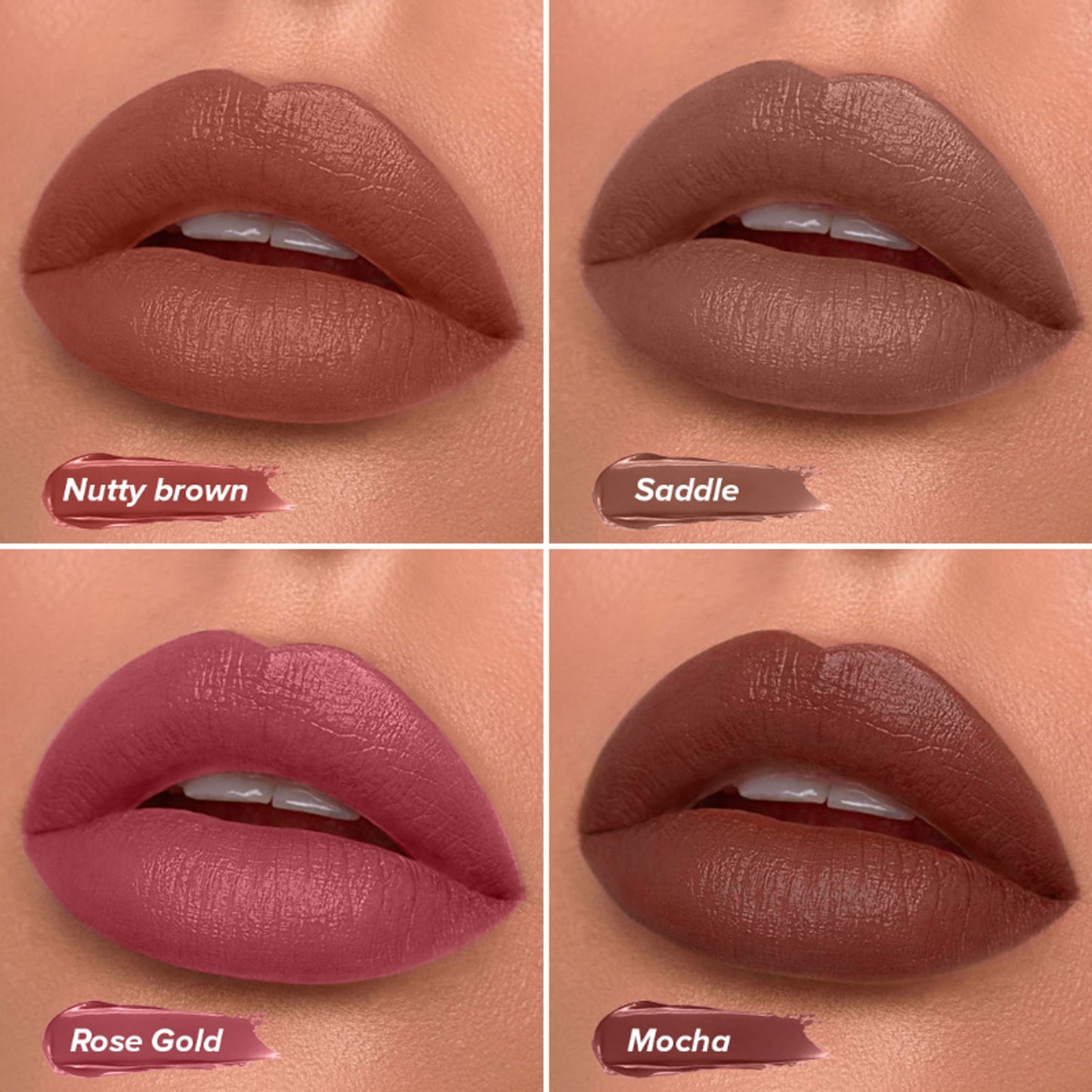 Coloressence Dawn to Dusk Liquid Lipstick Kit, Pack of 4 Shades, Free Lip Plumping Gloss