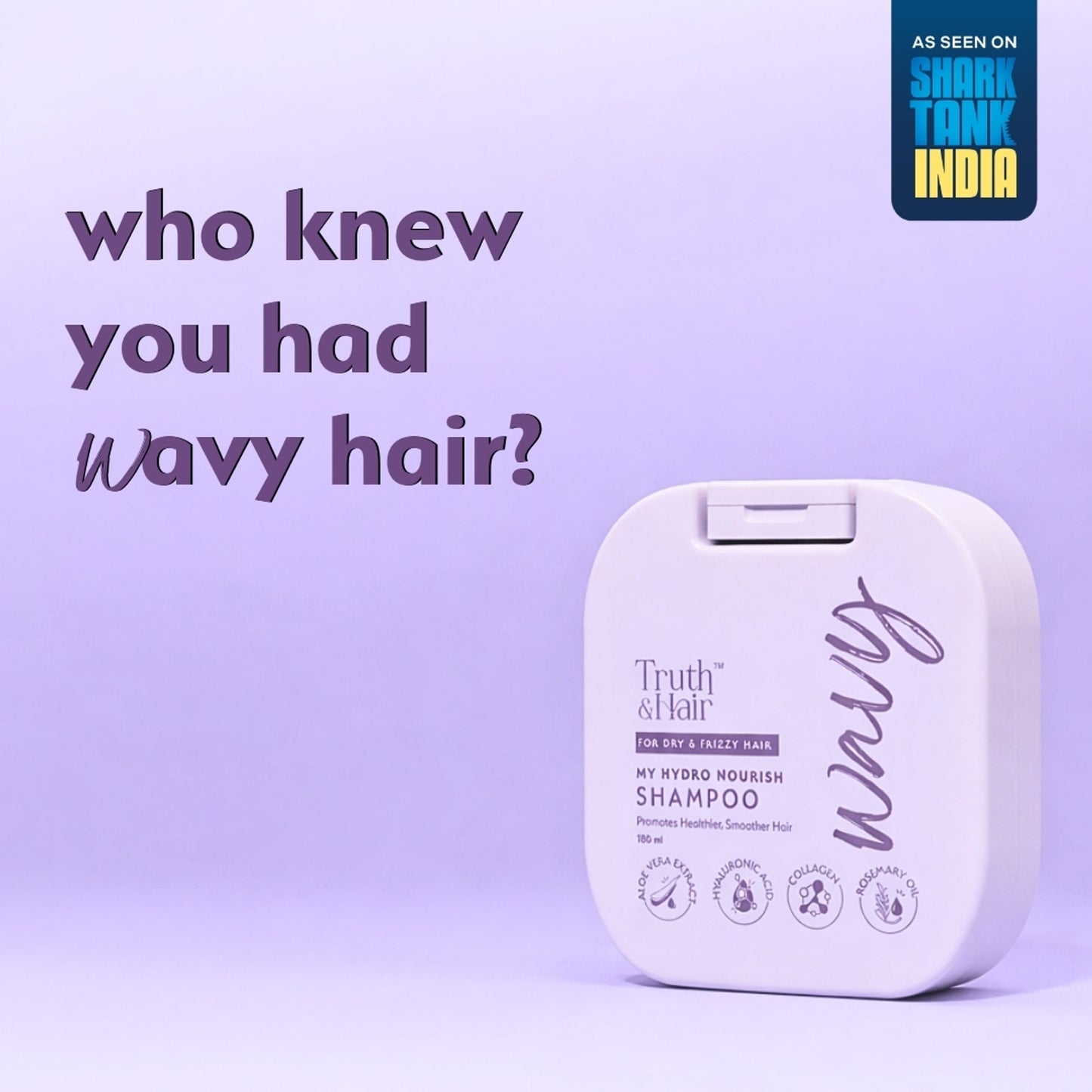 Truth & Hair Wavy Hair Hydro Nourish Shampoo