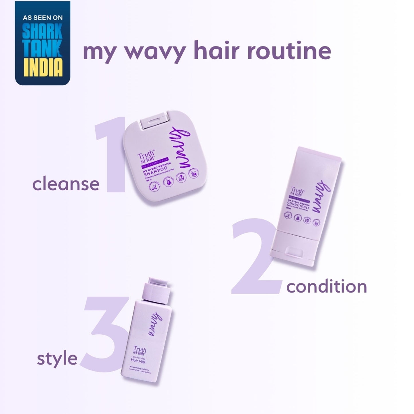 Truth & Hair Wavy Hair Hydro Nourish Shampoo