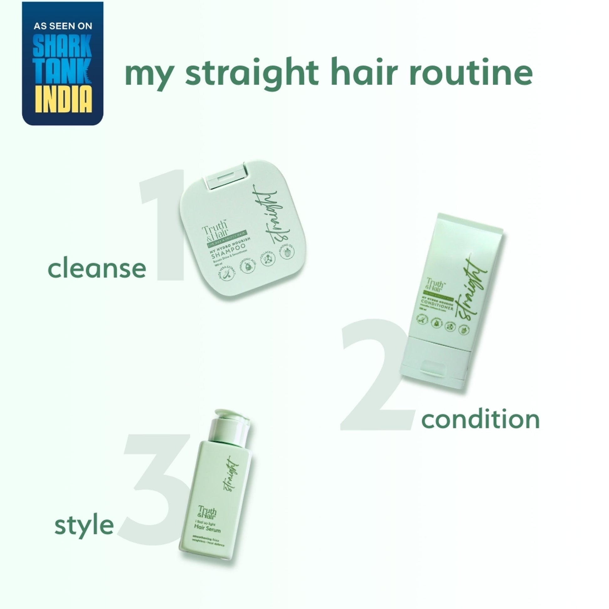 Truth & Hair Straight Hair Hydro Nourish Shampoo