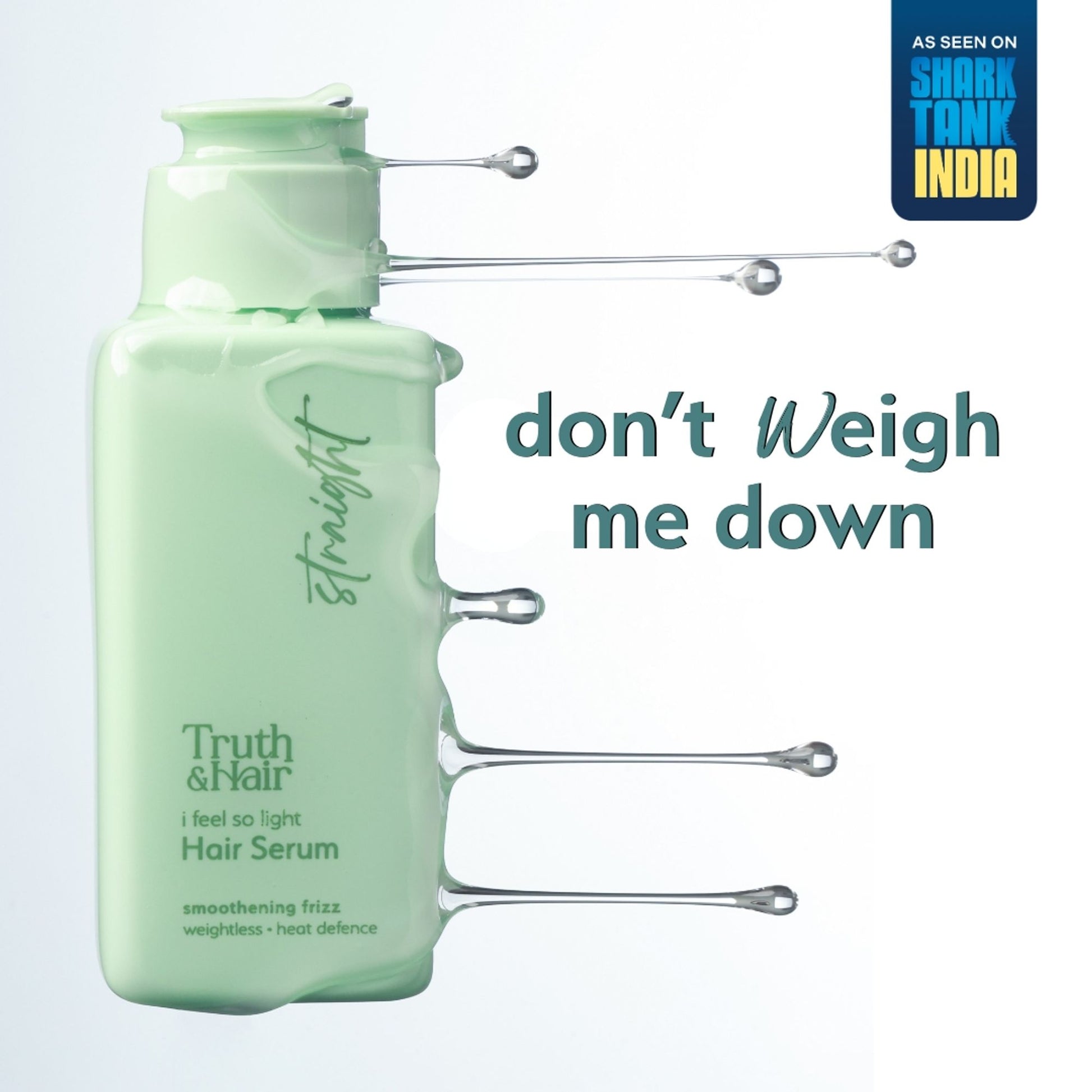 Truth & Hair Straight Hair Weightless Water Serum with Heat Defence