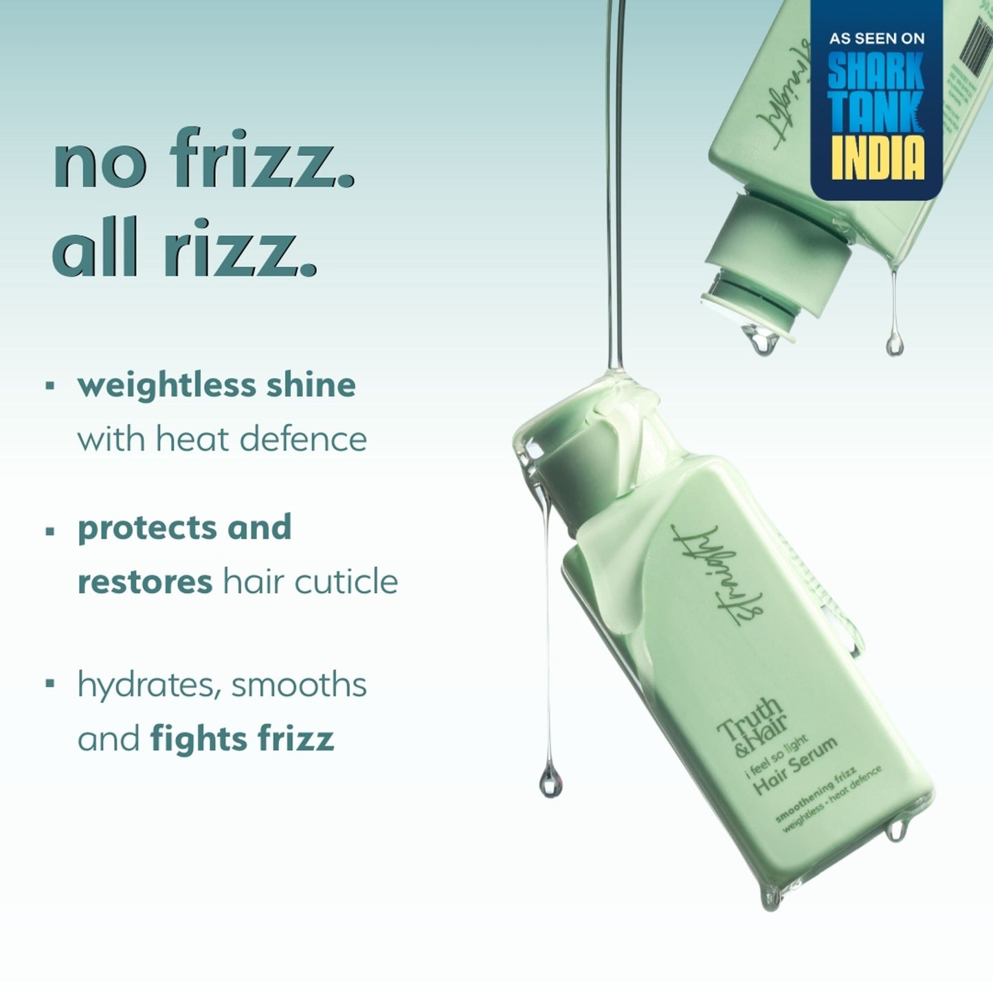 Truth & Hair Straight Hair Weightless Water Serum with Heat Defence