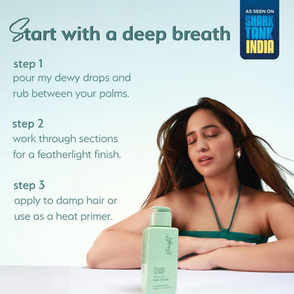 Truth & Hair Straight Hair Weightless Water Serum with Heat Defence