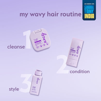 Truth & Hair Wavy Hair Milk with Heat Defence for Frizz-Free Milk Bath