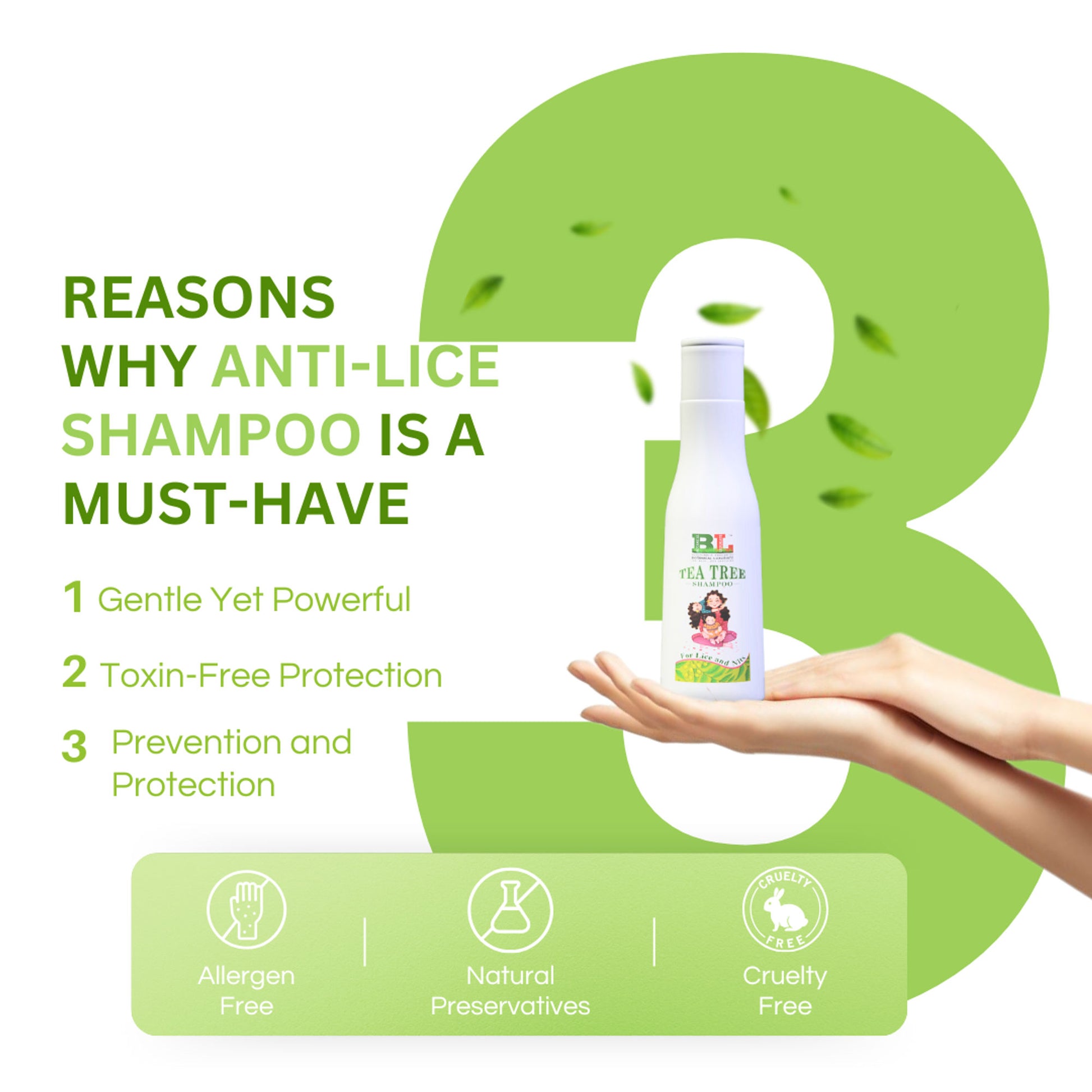 Botanical Luxuriate Tea Tree Shampoo For Lice & Nits