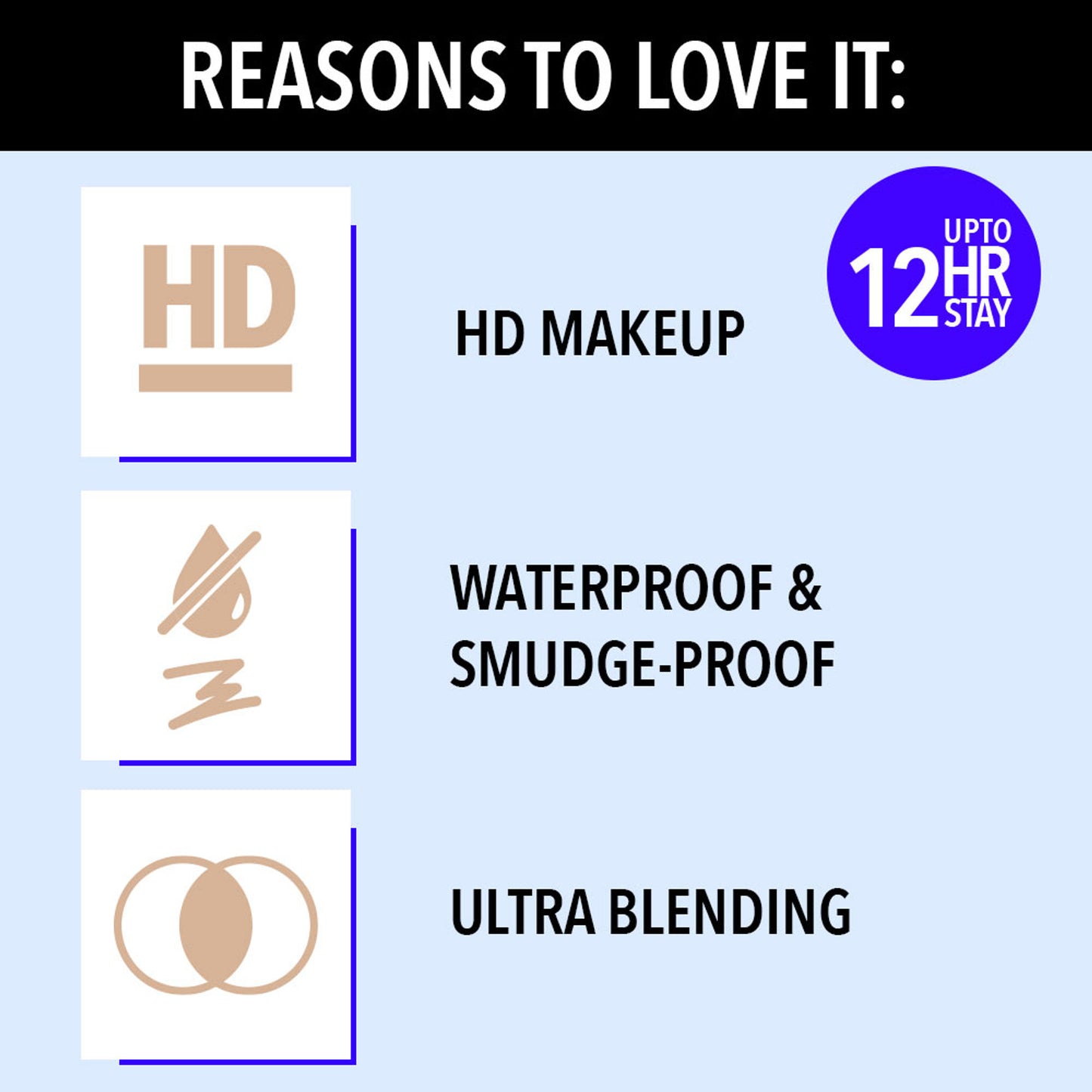 Blue Heaven HD All In One Make Up Stick - Toffee Tan