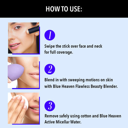 Blue Heaven HD All In One Make Up Stick - Toffee Tan